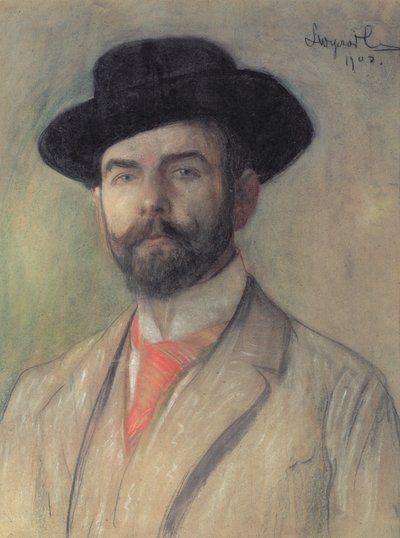 Porträt von Jerzy Warchalowski (1873-1939), 1902 von Leon Wyczolkowski